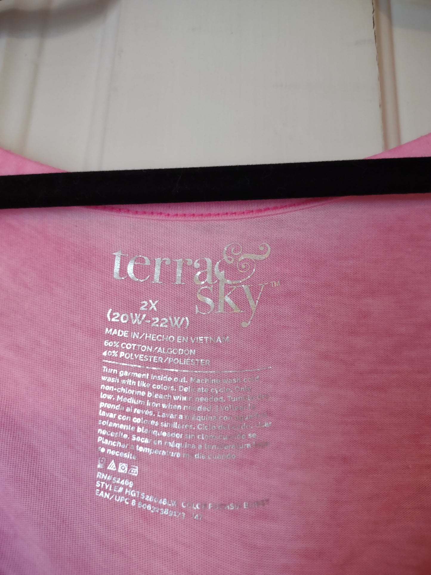 Pink Burnout T-shirt 2X