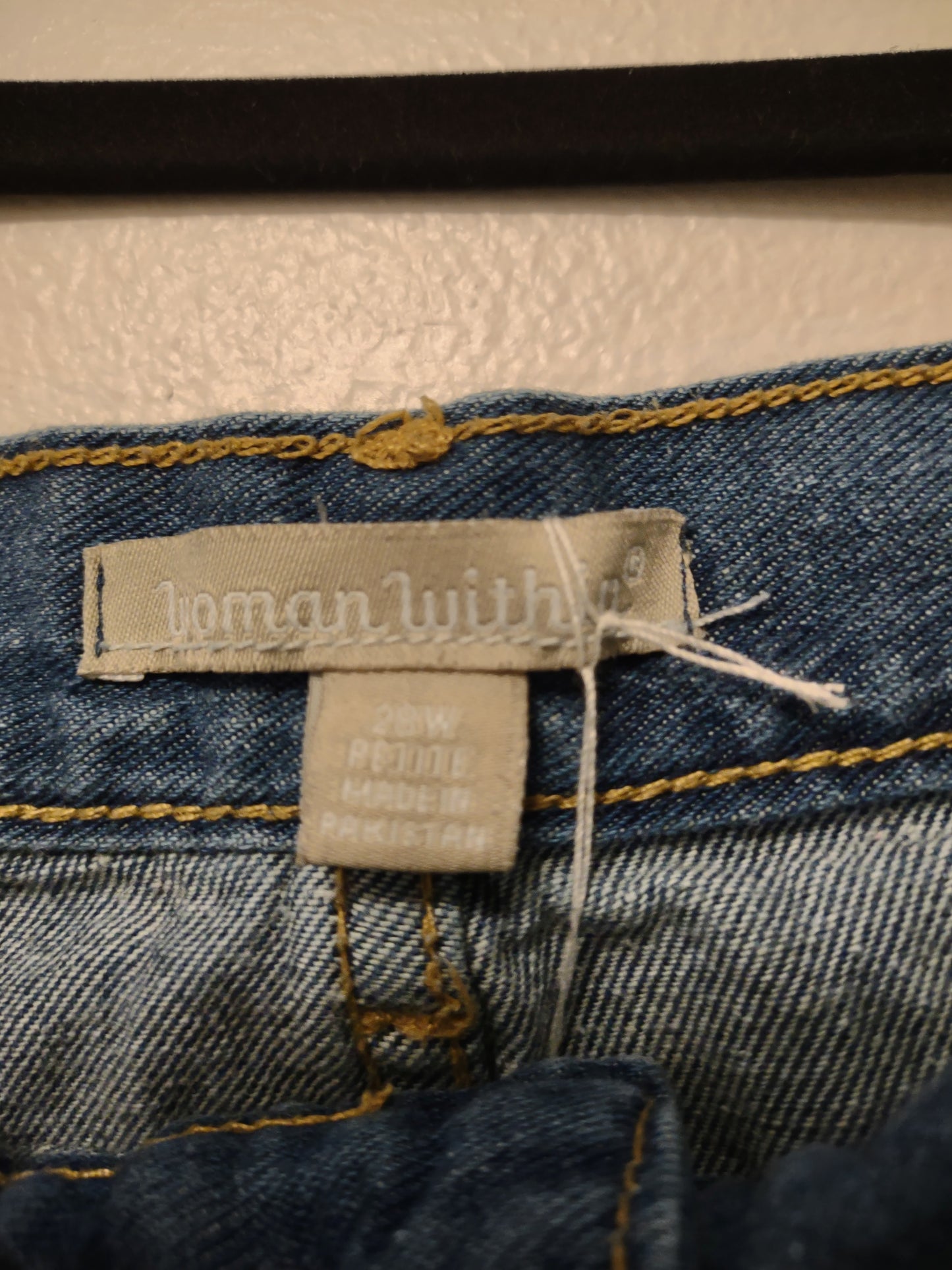 Stretchy Waist Jeans Size 28W Petite