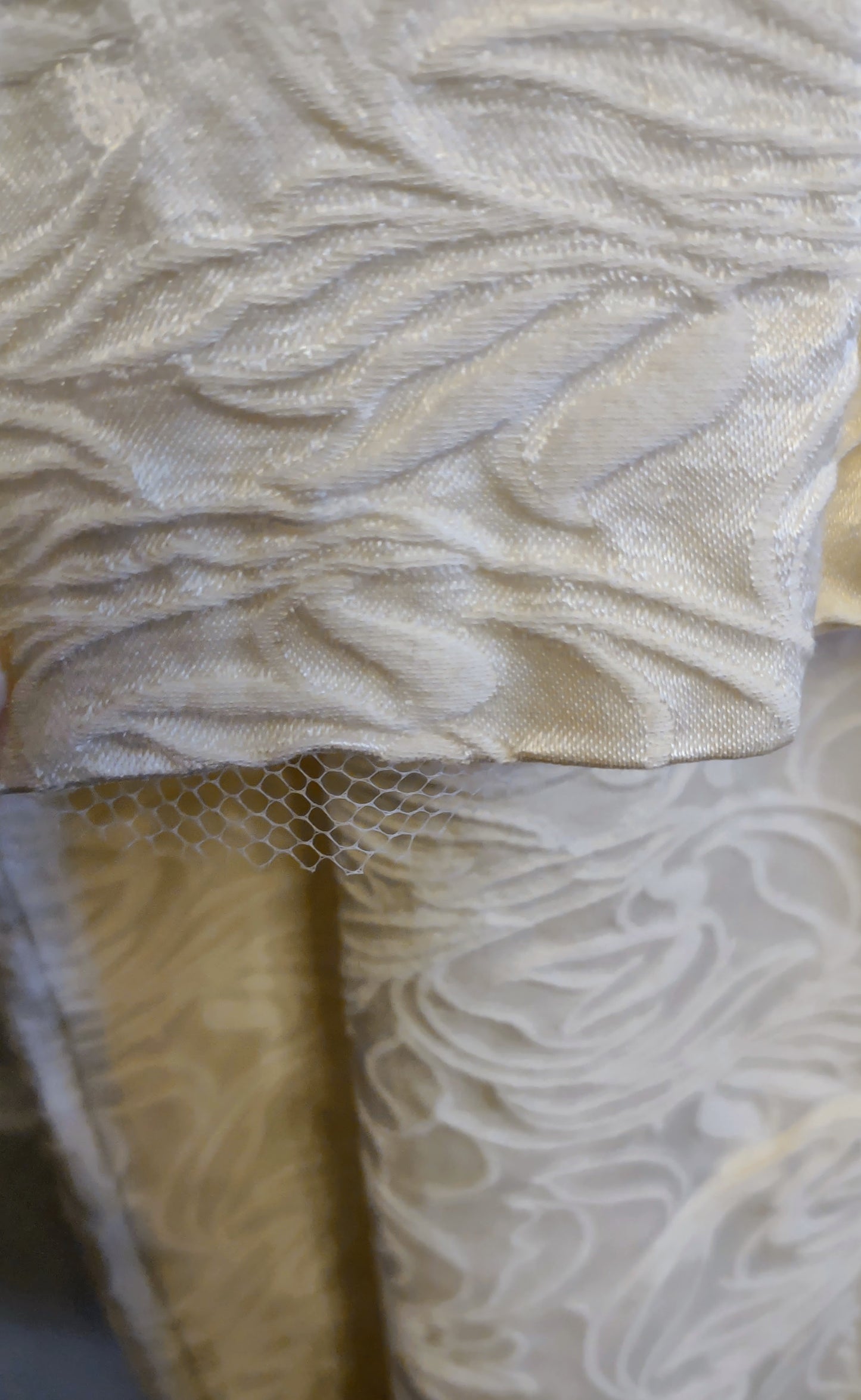 Ivory Peplum Dress 12/14
