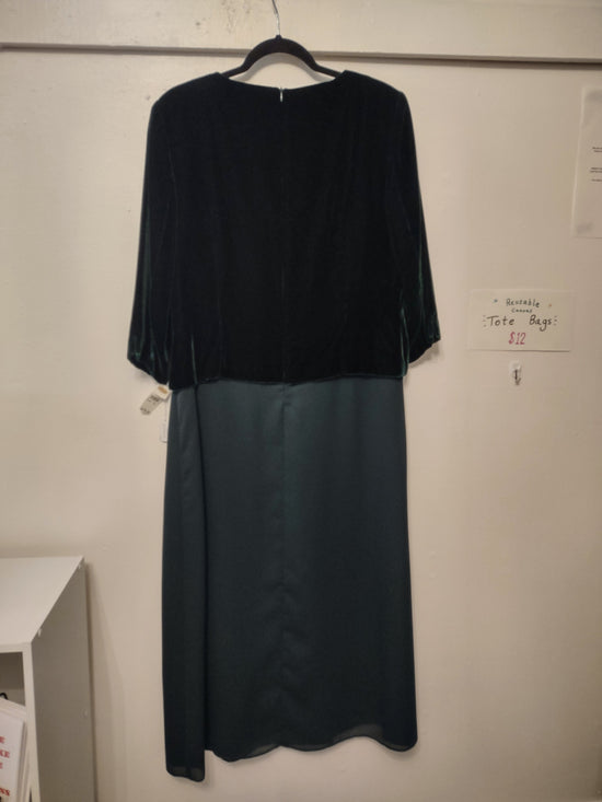 Green Velvet Maxi Dress 12