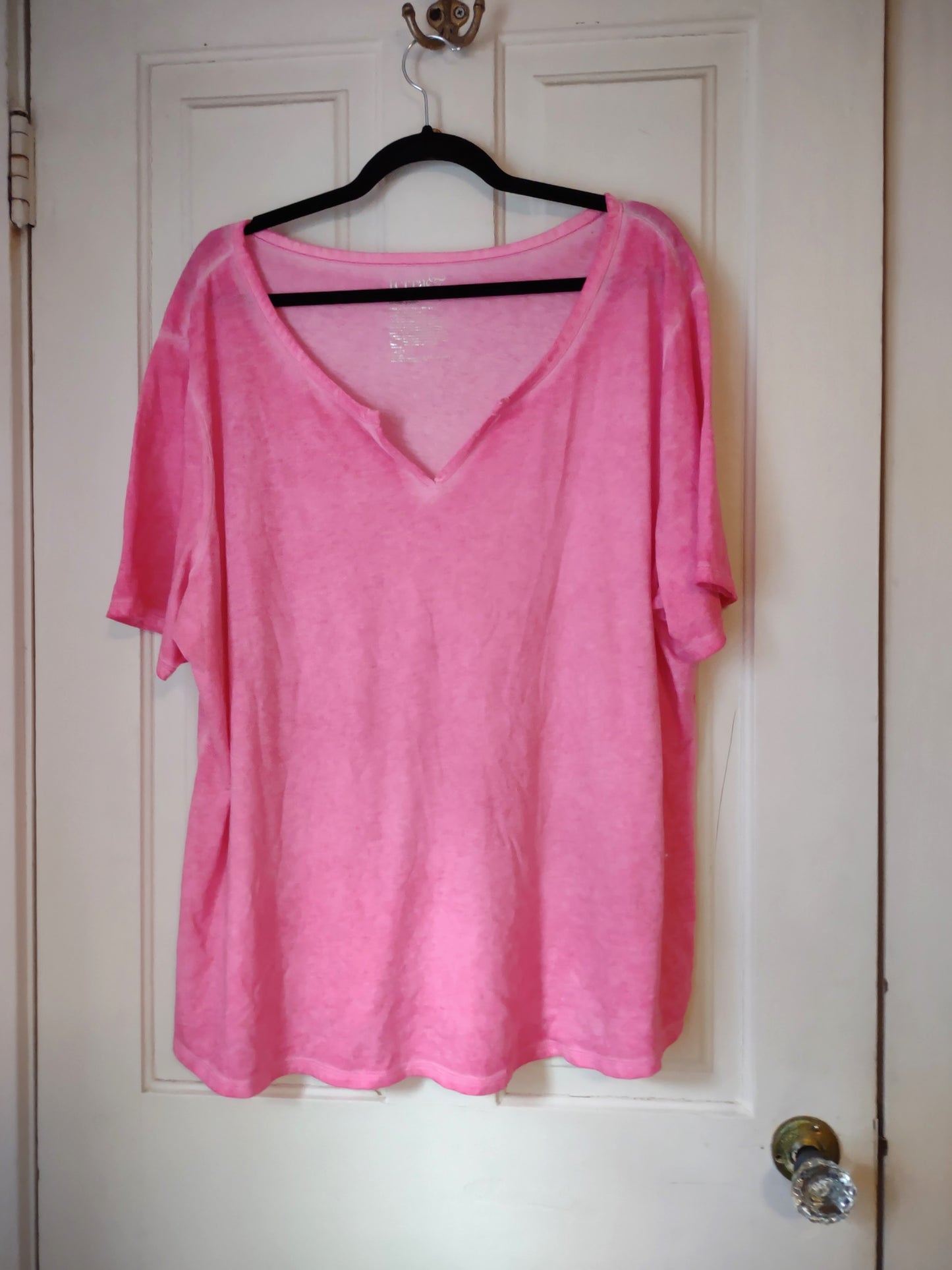 Pink Burnout T-shirt 2X