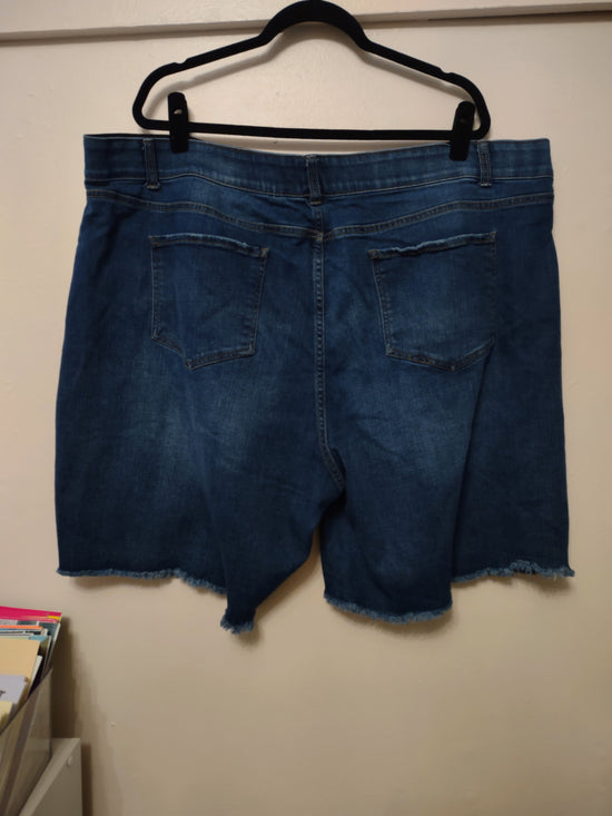 Distressed Jean Shorts 26W