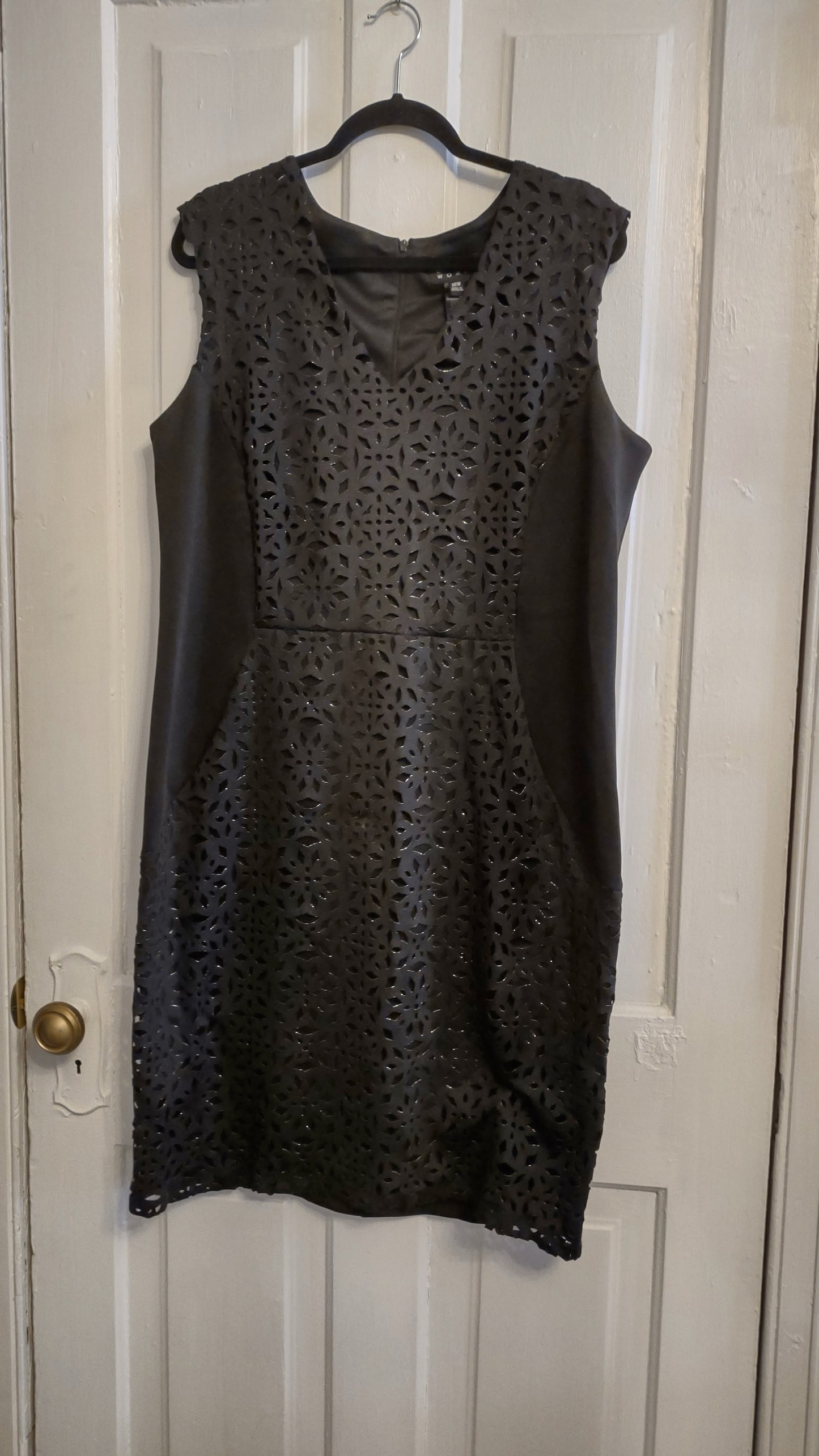 Black & Gold Cutout Dress 18W