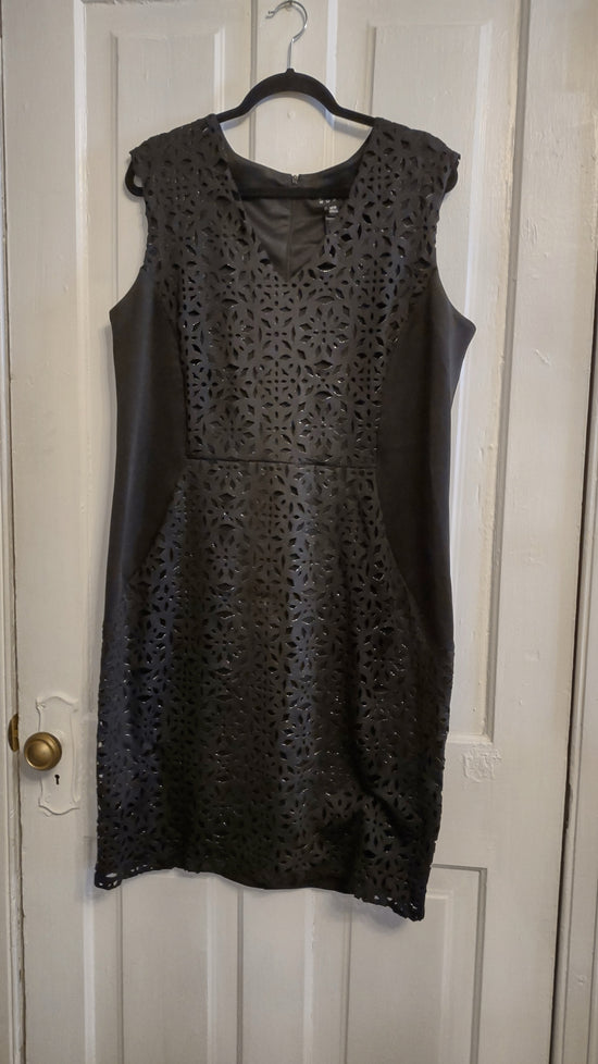 Black & Gold Cutout Dress 18W